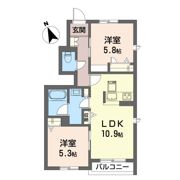 クレナータガーデンの間取り画像