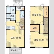 シャルール愛子の間取り画像