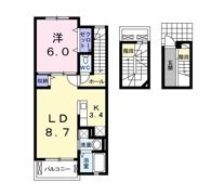 ルノワール Bの間取り画像