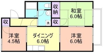 セジュールヒガシⅡの間取り画像