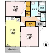 サンハイツ小中島 Aの間取り画像