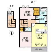 グリーンヒルズの間取り画像