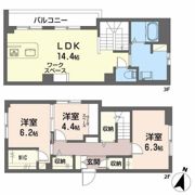 シャーメゾンプレミア鐙の間取り画像