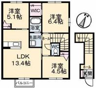 グランフォート A棟の間取り画像