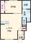 アネシス赤坂大門 Aの間取り画像