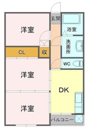 コーポ宮ケ崎の間取り画像