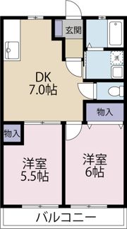 リヴィエールⅡの間取り画像