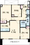 トア山手フラッツの間取り画像