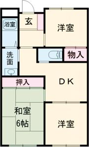 メゾンいなりの間取り画像