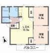 ディアス中島の間取り画像