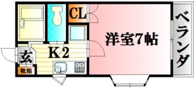 レジデンス上安の間取り画像