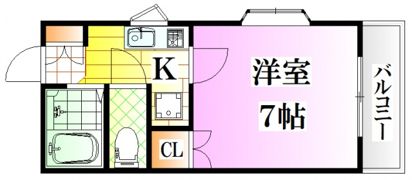 レジデンス上安の間取り画像