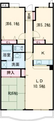ヴェルセーヌの間取り画像