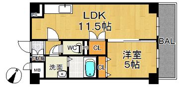 ASプレミアム関屋金衛町の間取り画像