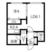 グランヴェール月寒中央の間取り画像