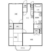 サンパレス江崎Ⅰ・Ⅱの間取り画像