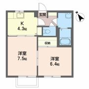 タウンコート下長Bの間取り画像