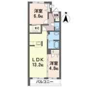 MAISON・MAST売市Bの間取り画像