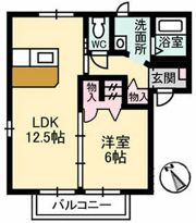 ジュネスエスポワール A棟の間取り画像