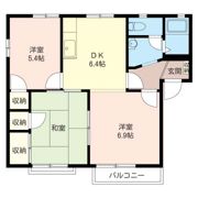セントラルヒルズ Bの間取り画像