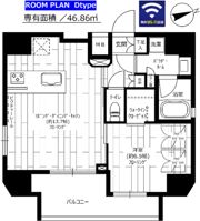 ステージファースト上野松が谷アジールコートの間取り画像