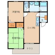 シティベール横代Cの間取り画像