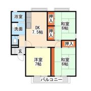 サンビレッジ C棟の間取り画像