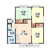 サンビレッジ B棟の間取り画像