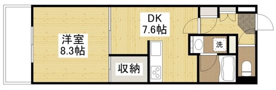 フラットリア春日の間取り画像