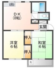 コーポリバティの間取り画像