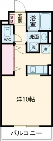 continent花影Ⅰの間取り画像
