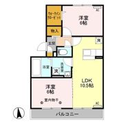 レーブ中泉の間取り画像