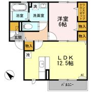 パシオーネA棟の間取り画像