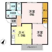 エステートMK A棟の間取り画像