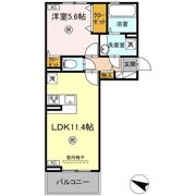 TORISIA古閑の間取り画像