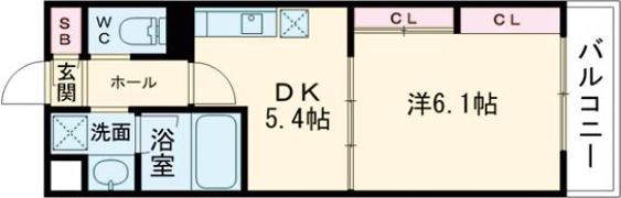R－4 Court大津京の間取り画像
