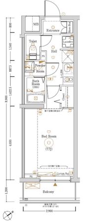 Log登戸Station sideの間取り画像