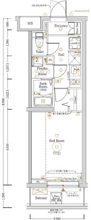 Log登戸Station sideの間取り画像