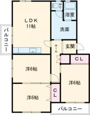 新神野住宅4号棟の間取り画像