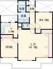 ライフヒルズ富雄の間取り画像