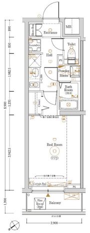 Log登戸Station sideの間取り画像