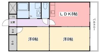 広畑中村コーポの間取り画像