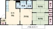 メゾンソレイユ中山I番館の間取り画像