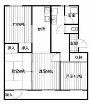 年ヶ森ハイツの間取り画像