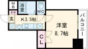 ミラージュ大津京の間取り画像