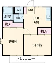 グリーンコーポ岸岡の間取り画像