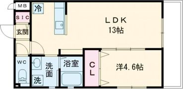 NテラスⅥの間取り画像