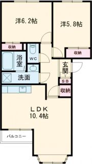 アップステアーズの間取り画像