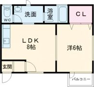 mintoハイツの間取り画像