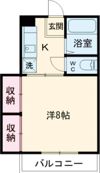 コスモ福生の間取り画像